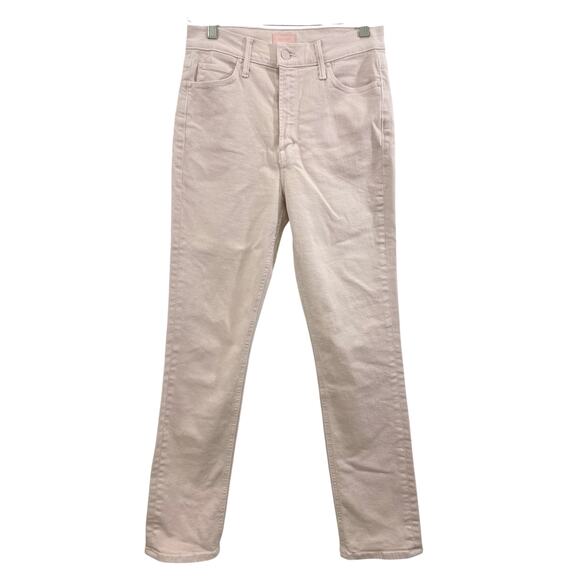 Mother The Dazzler Hover Jeans 27 Date Night Pastel Pink Peach High Rise - Picture 3 of 12